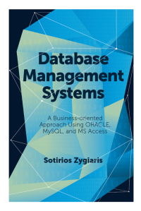Cover image: Database Management Systems 9781787566989