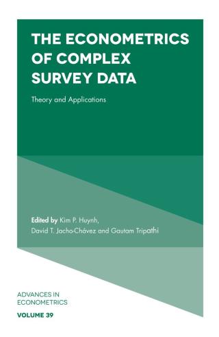 Cover image: The Econometrics of Complex Survey Data 9781787567269