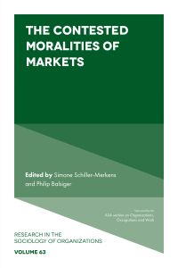 Omslagafbeelding: The Contested Moralities of Markets 9781787691209
