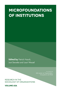 Immagine di copertina: Microfoundations of Institutions 9781787691247