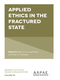 Cover image: Applied Ethics in the Fractured State 9781787696006