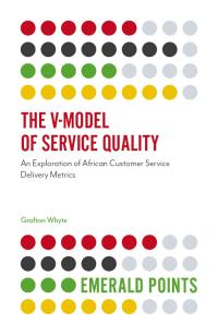 Omslagafbeelding: The V-Model of Service Quality 9781787696068