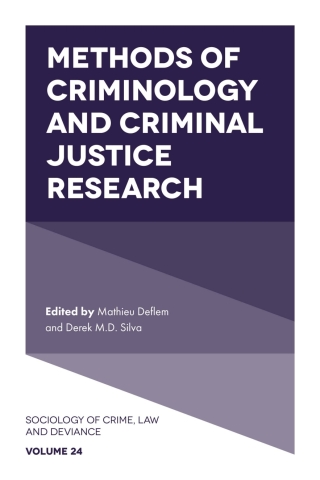 Cover image: Methods of Criminology and Criminal Justice Research 9781787698666
