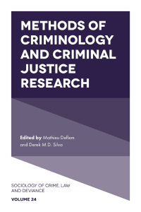 صورة الغلاف: Methods of Criminology and Criminal Justice Research 9781787698666