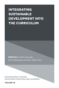 Cover image: Integrating Sustainable Development into the Curriculum 1st edition 9781787699427