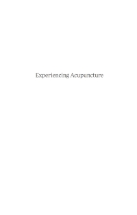 Cover image: Experiencing Acupuncture 9781787752504