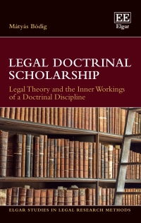 Omslagafbeelding: Legal Doctrinal Scholarship 1st edition 9781788114059