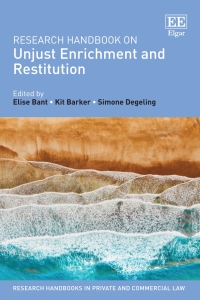 Cover image: Research Handbook on Unjust Enrichment and Restitution 1st edition 9781788114257