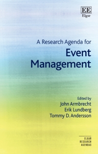 Titelbild: A Research Agenda for Event Management 1st edition 9781788114356