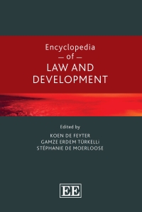 Cover image: Encyclopedia of Law and Development 1st edition 9781788117968