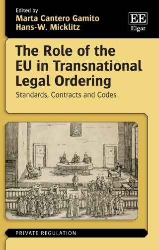 Imagen de portada: The Role of the EU in Transnational Legal Ordering 1st edition 9781788118408