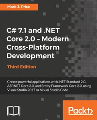 Imagen de portada: C# 7.1 and .NET Core 2.0 - Modern Cross-Platform Development 3rd edition 9781788398077