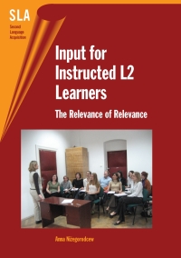 Cover image: Input for Instructed L2 Learners 1st edition 9781853599378