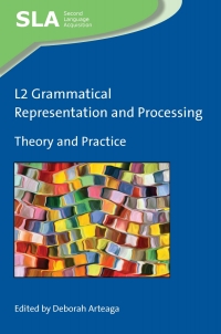 Imagen de portada: L2 Grammatical Representation and Processing 1st edition 9781788925334