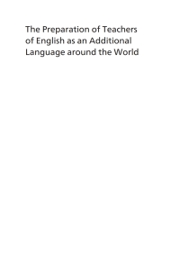 Immagine di copertina: The Preparation of Teachers of English as an Additional Language around the World 1st edition 9781788926140