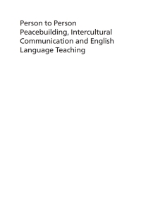 Cover image: Person to Person Peacebuilding, Intercultural Communication and English Language Teaching 9781788927079