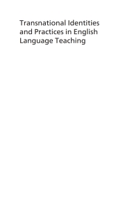 صورة الغلاف: Transnational Identities and Practices in English Language Teaching 1st edition 9781788927512