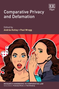 صورة الغلاف: Comparative Privacy and Defamation 1st edition 9781788970587
