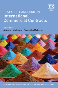 Titelbild: Research Handbook on International Commercial Contracts 1st edition 9781788971058
