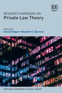 Cover image: Research Handbook on Private Law Theory 1st edition 9781788971614