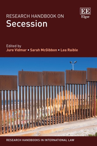 Cover image: Research Handbook on Secession 1st edition 9781788971744