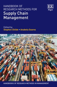 Titelbild: Handbook of Research Methods for Supply Chain Management 1st edition 9781788975858