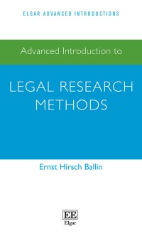 Imagen de portada: Advanced Introduction to Legal Research Methods 1st edition 9781788977180