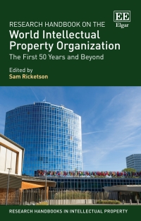 Cover image: Research Handbook on the World Intellectual Property Organization 1st edition 9781788977661