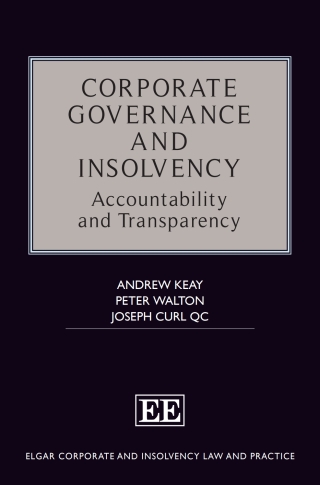 Cover image: Corporate Governance and Insolvency 1st edition 9781788979337