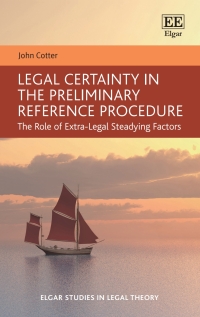 Imagen de portada: Legal Certainty in the Preliminary Reference Procedure 1st edition 9781788979542