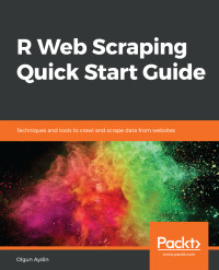 Cover image: R Web Scraping Quick Start Guide 1st edition 9781789138733