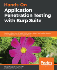 Imagen de portada: Hands-On Application Penetration Testing with Burp Suite 1st edition 9781788994064