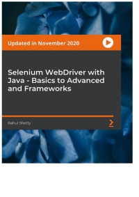 صورة الغلاف: Selenium WebDriver with Java - Basics to Advanced and Frameworks 1st edition 9781789132908