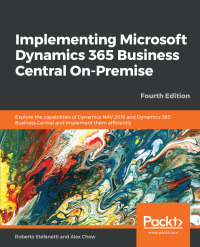 Imagen de portada: Implementing Microsoft Dynamics 365 Business Central On-Premise 4th edition 9781789133936