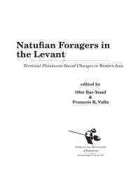 Cover image: Natufian Foragers in the Levant 1st edition 9781879621466