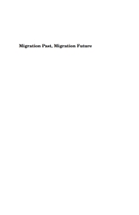 Imagen de portada: Migration Past, Migration Future 1st edition 9781571811257