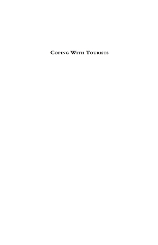 Imagen de portada: Coping with Tourists 1st edition 9781571818782