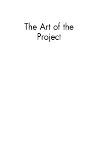 Cover image: The Art of the Project 1st edition 9781571816498