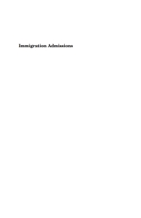 表紙画像: Immigration Admissions 1st edition 9781571811264