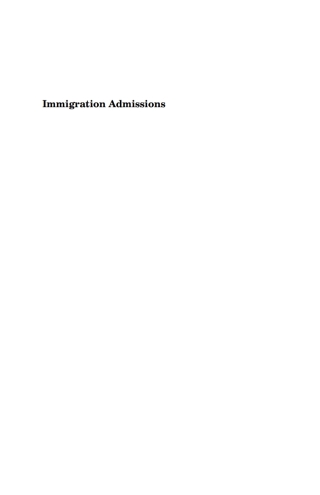 Imagen de portada: Immigration Admissions 1st edition 9781571814081