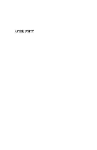 Imagen de portada: After Unity 1st edition 9781571810403