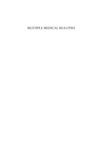 صورة الغلاف: Multiple Medical Realities 1st edition 9781845450267