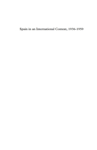 صورة الغلاف: Spain in International Context, 1936-1959 1st edition 9781571819567