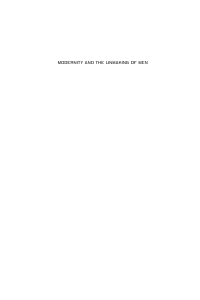 Titelbild: Modernity and the Unmaking of Men 1st edition 9781789208627