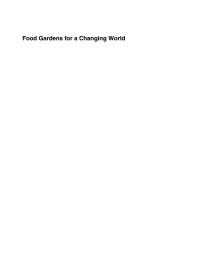 Imagen de portada: Food Gardens for a Changing World 9781789240993