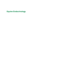 Titelbild: Equine Endocrinology 9781789241099