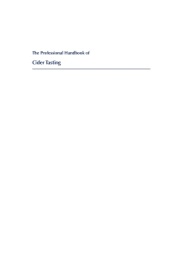 Titelbild: The Professional Handbook of Cider Tasting 9781789245493
