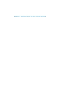 Imagen de portada: Biosecurity in Animal Production and Veterinary Medicine 1st edition 9781789245684