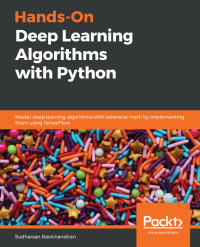 Cover image: Hands-On Deep Learning Algorithms with Python 1st edition 9781789344158