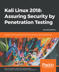 Imagen de portada: Kali Linux 2018: Assuring Security by Penetration Testing 4th edition 9781789341768